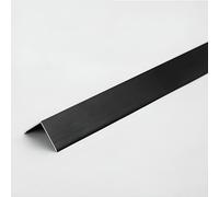 Raouoae Perfil Angular Largo 90CM, 3 Piezas, Aleación De Aluminio, Protector De Esquinas Y Bordes, A Prueba De Agua, Protección De Esquinas para Muebles Y Exteriores(Schwarz,50 * 50mm)