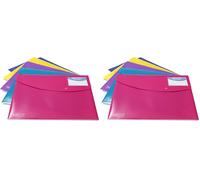 Rapesco 0701 Carpeta Sobre Portafolios A4+ con Soporte para Tarjeta, Colores Surtidos Sólidos, 5 Unidades (Paquete de 2)