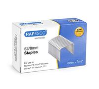 Rapesco 0750 Grapas Galvanizadas Tipo 53/8 mm para Grapadora de Pared, Paquete de 5000