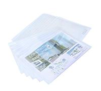 Rapesco 1042 ECO Carpeta Sobre Portafolios con Broche A3, Transparente, 5 Unidades