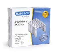 Rapesco Grapas 1241 Galvanizadas profesionales Tipo 923/20 mm Paquete de 1000