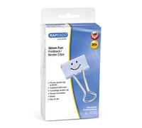 Rapesco 1353 Pinzas Clips Divertidos 32 mm, Brazos Plegables, Caja de 20