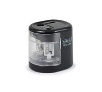 Rapesco 1449 Automatic Electric USB/Battery Pencil Sharpener, Black