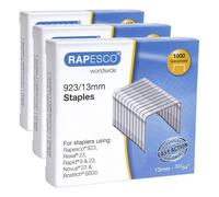 Rapesco 1484 Grapas Galvanizadas 923/13 mm, Tipo 23, Caja de 1000 (Paquete de 3)