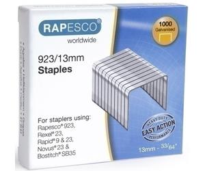 Rapesco 1484 grapas galvanizadas profesionales tipo 923/13 mm, paquete