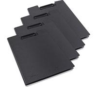 Rapesco Carpeta portapapeles 1641 Germ-Savvy Antibacteriano A4 Negro Paquete de 4