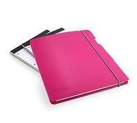 Rapesco 1686 Carpeta Portapapeles y 3 Blocs Notas de 80 Hojas, A4, Fucsia