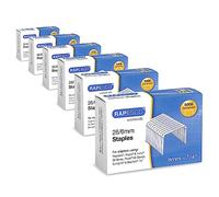 Rapesco 1735 Confección Business: Grapas Galvanizadas 26/6mm (No.56), 6 Cajas de 5000
