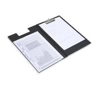 Rapesco CD1L00B2 Portapapeles Plegable con Pinza de Gran Capacidad, A4, Negro