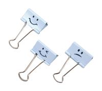 Rapesco Emoji Pinzas sujetapapeles de 32 mm azul pastel | 20 unidades