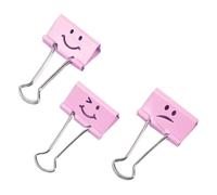 Rapesco Emoji Pinzas sujetapapeles de 32 mm rosa | 20 unidades