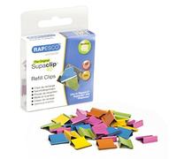 Rapesco Clips de recambio Supaclip 40 – Colores surtidos – 50 unidades