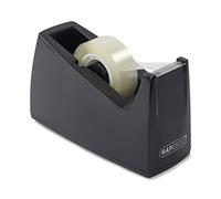 Rapesco RPTD30BK Dispensador de Cinta Adhesiva 300 con Diámetro del Mandril de 25 mm, Cinta No Incluida, Negro