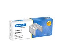 Rapesco S13060Z3 Grapas Galvanizadas Tipo 13/6 mm, Caja de 5000 | para Grapadora de Pared