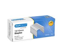 Rapesco S13100Z3 Grapas Galvanizadas Tipo 13/10 mm, Caja de 5000 | para Grapadora de Pared