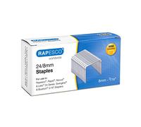 Rapesco S24807Z3 Grapas Galvanizadas Tipo 24/8 mm (No.16), Paquete de 5000