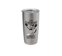 RAPHAEL - Nombre de chico genial con un diablillo lindo Vaso térmico de acero inoxidable de doble pared