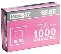 Rapid Bébé - Lote de 1000 grapas, cobrizas, caja color rosa