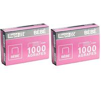 Rapid 11974600 grapas (Bebe verkupfert) 1000 unidades) (Paquete de 2)