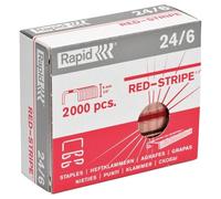 Rapid 24/6 grapas fuertes con rayas rojas (2000 unidades)