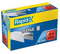 Rapid X10000 Super Strong Galvanized Textile Staples 43/6 Mm Plateado Niños