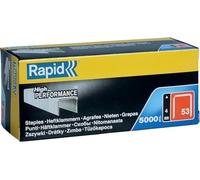 Rapid Grapas N.53/10 – Paquete de 5000, Acero galvanizado, Hilo fino, Pierna 10 mm