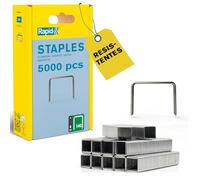 Rapid Grapas N.140/8 – Acero galvanizado, hilo plano, 8 mm, para plástico y cartón – Paquete 5000