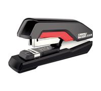 Rapid Grapadora Supreme S50 50 hojas, carga superior, SuperFlatClinch Negro/Rojo
