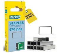 Rapid - Grapas, n.º 140, alto rendimiento, plateado, 40109513