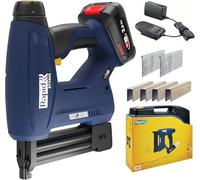 Rapid BTX606 Kit de Grapadora Eléctrica con Sistema 18V Power for All Inalámbrica con Luz LED con 2.500 Disparos de Grapas N.º 606 y Clavos N.º 8, con Batería, Cargador y Maleta (5001502)