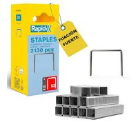 Rapid Caja de Grapas para Textil N.º53 de Alambre Fino de Acero Galvanizado, 6 mm - 2.130 Grapas