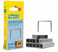 Rapid Caja de Grapas para Textil N.º53F de Alambre Fino de Acero Galvanizado, 14 mm - 648 Grapas