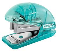 Rapid Colour'Breeze 5001327 - Mini grapadora (6 unidades, carga superior, capacidad de 10 hojas, eliminador de grapas integrado, incluye grapas), color azul
