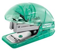 Rapid Esselte Grapadora Pequeña, Carga Superior, Hasta 10 Hojas, Quita Grapas Integrado, Pequeña, Hogar, Escuela y Oficina, Grapas Incluidas, Gama Colour'Breeze, Verde, 5001326