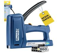 Rapid Graffatrice RPC140 con 860 Graffe n.140 per Tappezzeria Cavi | Con la Tecnologia PowerCurve 50% Meno Faticosa, Realizzata in Svezia