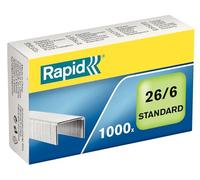 Rapid Grapas estándar 26/6 1000 piezas