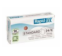 Rapid Grapas estándar cobreadas (24/6) - 1000 unidades