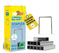Rapid - Grapas, n.º 140, alto rendimiento, plateado, 40109576