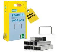 Rapid 5000 Grapas Planas n.140/6, Acero Galvanizado, para Cartón y Plástico