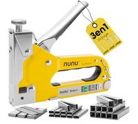 Rapid NUNU Grapadora 3 en 1 para Madera, Tapicería, Cables, 3000 Grapas