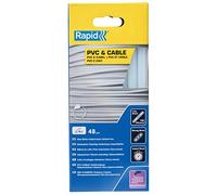 Rapid Barras de cola 5001413 – Paquete de 48, 12×190 mm, Transparente, para PVC y plástico