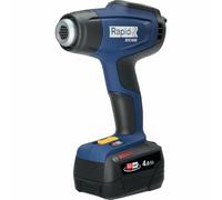 Rapid RX1000 Pistola de Aire Caliente con Sistema 18V Power for All, Calor Regulable hasta 550°C, Pantalla LCD, Calentamiento Rápido, 2 Flujos de Aire, con Batería y Cargador