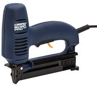 Rapid PRO R606 Grapadora Eléctrica Ajustable con Placa Frontal Extraíble y Estuche Protector para Marcos, Decoración, Paneles y Manualidades para Grapas N.º 606 y Clavos N.º 8 Incluidos(10643015)