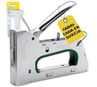 Rapid Grapadora Profesional Manual R34 PRO para Grapas No. 140, Práctica Grapadora con 3 Posiciones Ajustables, Gatillo Ergonómico, y Empuñadura Ergonómica, Fabricada en Suecia (5001671)