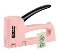 Rapid R53 Häftpistol Ljung, Rosa, Klammer 53, 89% Återvunnen Plast | För lättare användning vid möbelklädsel, tillverkad i Sverige, ergonomiskt handtag, delar av stål, för klammer 4-10 mm