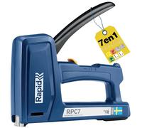 Rapid Grapadora manual RPC7 7 en 1 para madera, tapicería, cables y moquetas – 50% menos esfuerzo