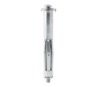 Rapid Taco de expansión metálico Ø11 x 65 mm tornillo M5 x 74, resistencia 40 kg, para pladur, blister 10 uds