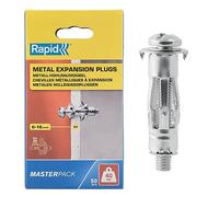 Rapid Tacos de Expansión Metálicos, Pack de 50 tacos de expansión metálicos para Pared de Pladur de 6-16 mm, Carga Máxima de 40kg, Tacos para Paredes de Pladur y Paredes Huecas (5001563)