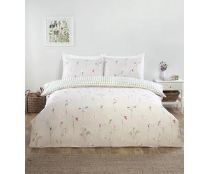 Rapport Home Niamh - Juego de Ropa de Cama matrimonial de Microfibra, Funda de edredón Reversible y sábana Bajera Ajustable con Fundas de Almohada a Juego