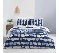 Rapport Home Truro Mircrofibre - Juego de Funda nórdica Reversible para Cama Doble, Color Azul